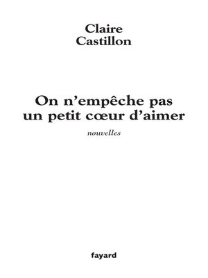 cover image of On n'empêche pas un petit coeur d'aimer